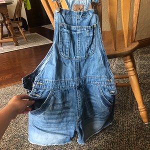 Jean Overall Shorts